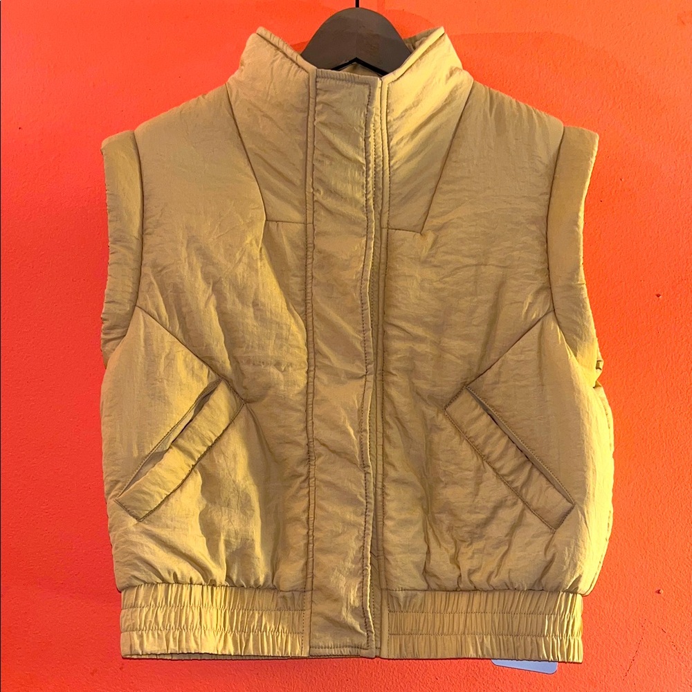 Children's Beige Quilted Vest